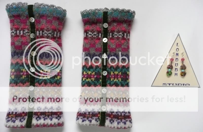 Wrist warmers and earrings!