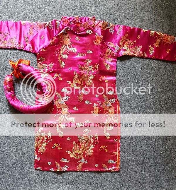 Áo dài gấm cách tân cho bé 7-17kg GIÁ HẤP DẪN - 7