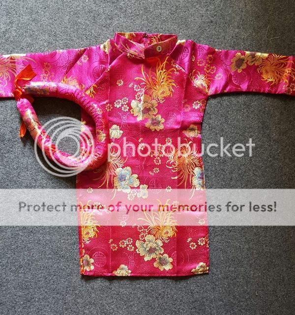 Áo dài gấm cách tân cho bé 7-17kg GIÁ HẤP DẪN - 4