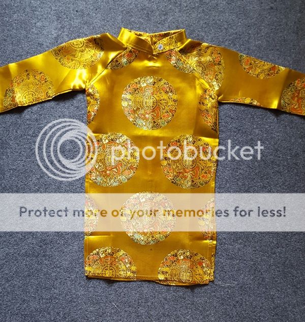 Áo dài gấm cách tân cho bé 7-17kg GIÁ HẤP DẪN - 3