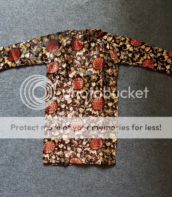 Áo dài gấm cách tân cho bé 7-17kg GIÁ HẤP DẪN