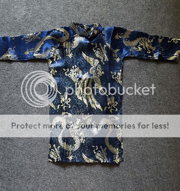 Áo dài gấm cách tân cho bé 7-17kg GIÁ HẤP DẪN - 1