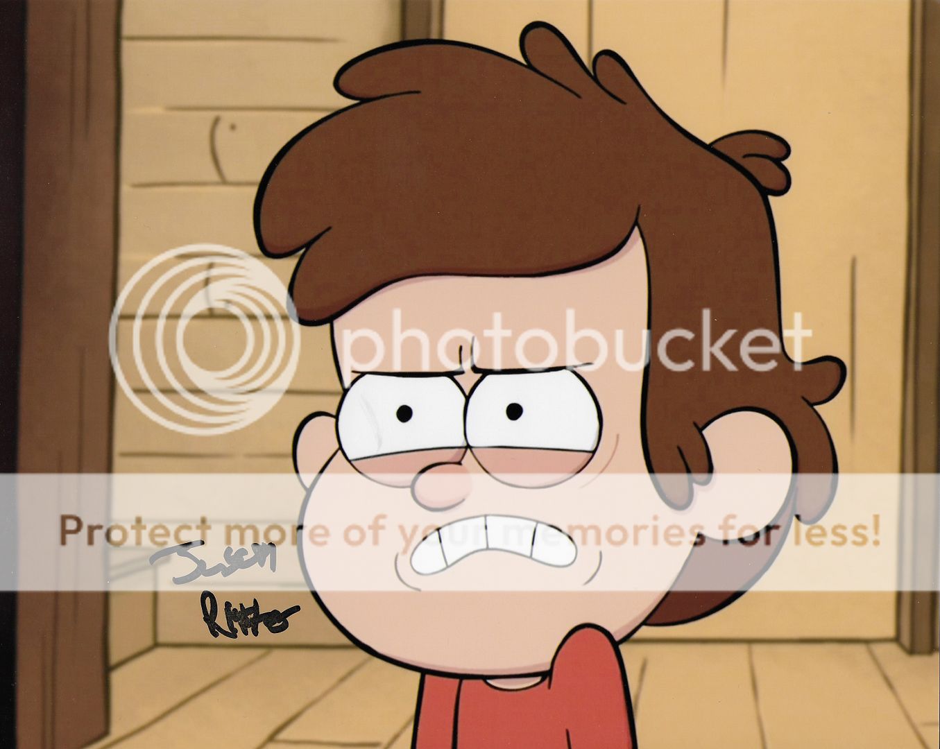 GRAVITY FALLS personally signed 12x8 JASON RITTER voice of Dipper